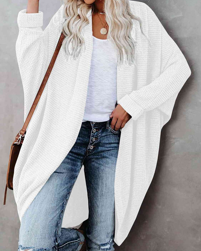 Open Front Long Sleeve Cardigan
