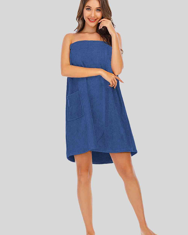 Strapless Robe with pocket