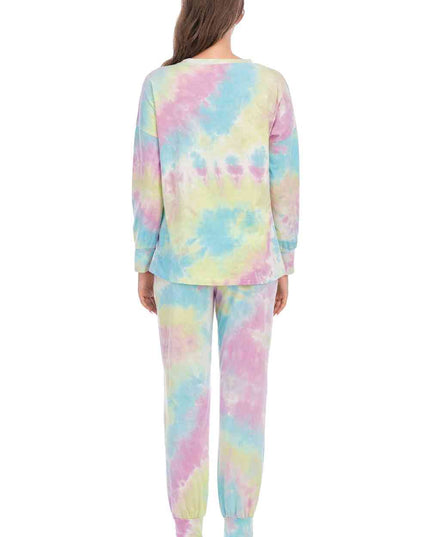 Tie-Dye Top and Pants Lounge Set