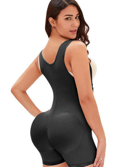 Full Size Side Zip Up Wide Strap Shapewear