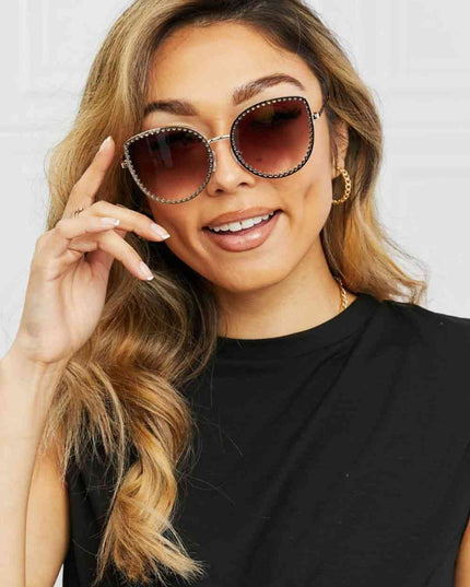 Full Rim Metal Frame Sunglasses