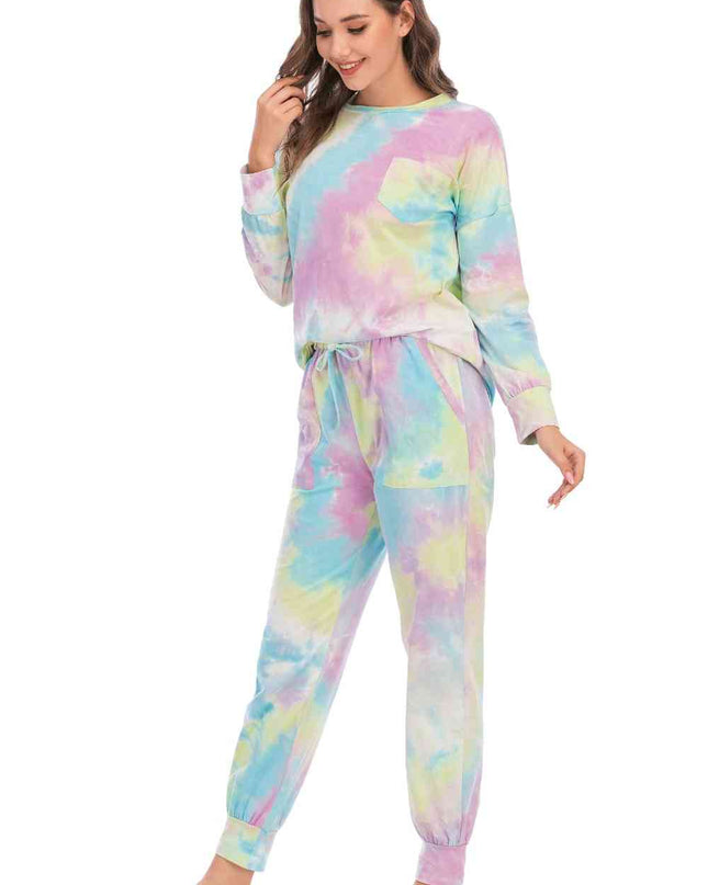 Tie-Dye Top and Pants Lounge Set