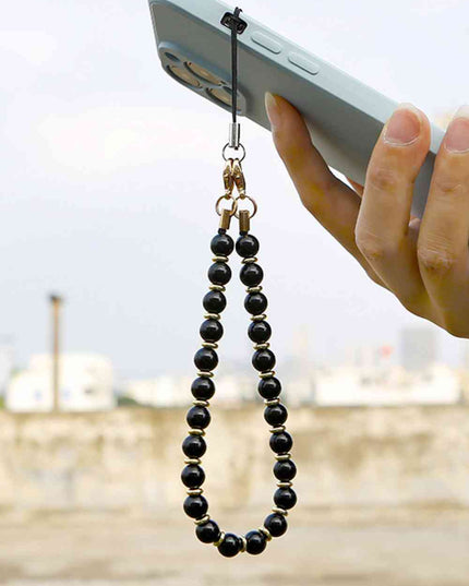 Beaded Natural Stone Key Chain