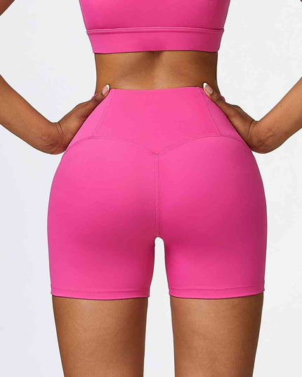 Wide Waistband Slim Fit Sports Shorts