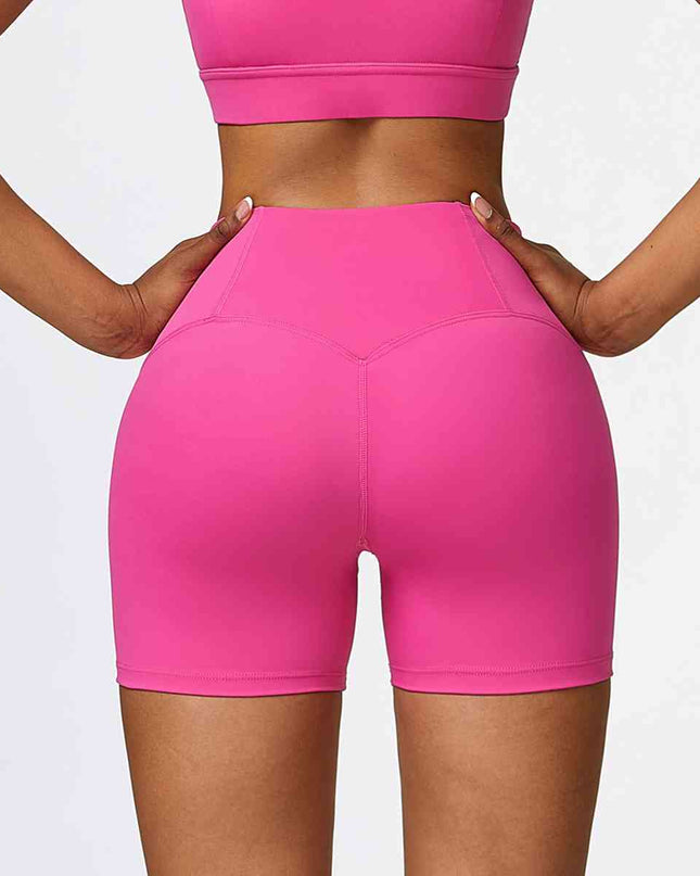 Wide Waistband Slim Fit Sports Shorts
