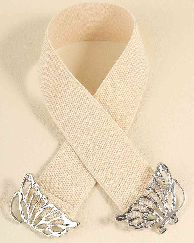 Butterfly Alloy Buckle Elastic Belt