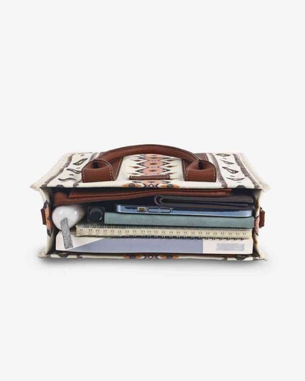 Printed PU Leather Shoulder Bag