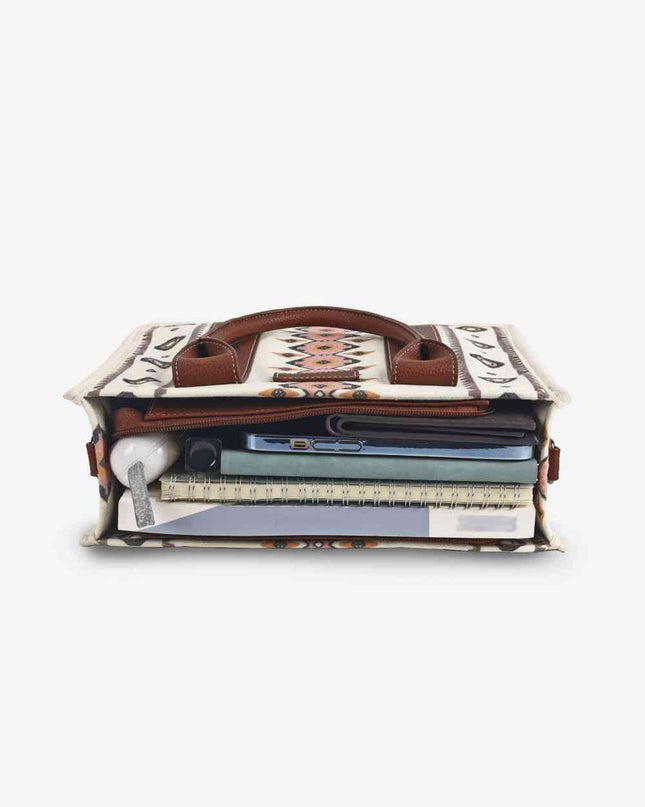 Printed PU Leather Shoulder Bag