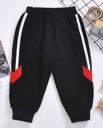 Kids Side Stripe Contrast Joggers