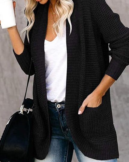Open Front Long Sleeve Cardigan