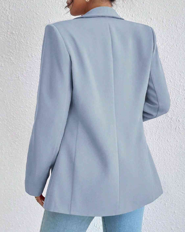 Shawl Collar Long Sleeve Blazer