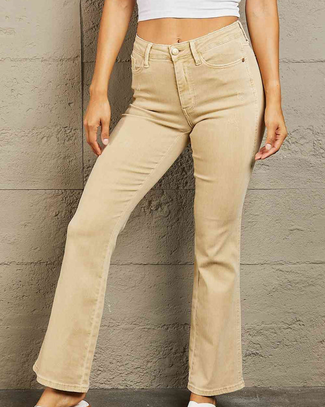 Judy Blue Cailin Full Size Mid Rise Garment Dyed Bootcut Jeans