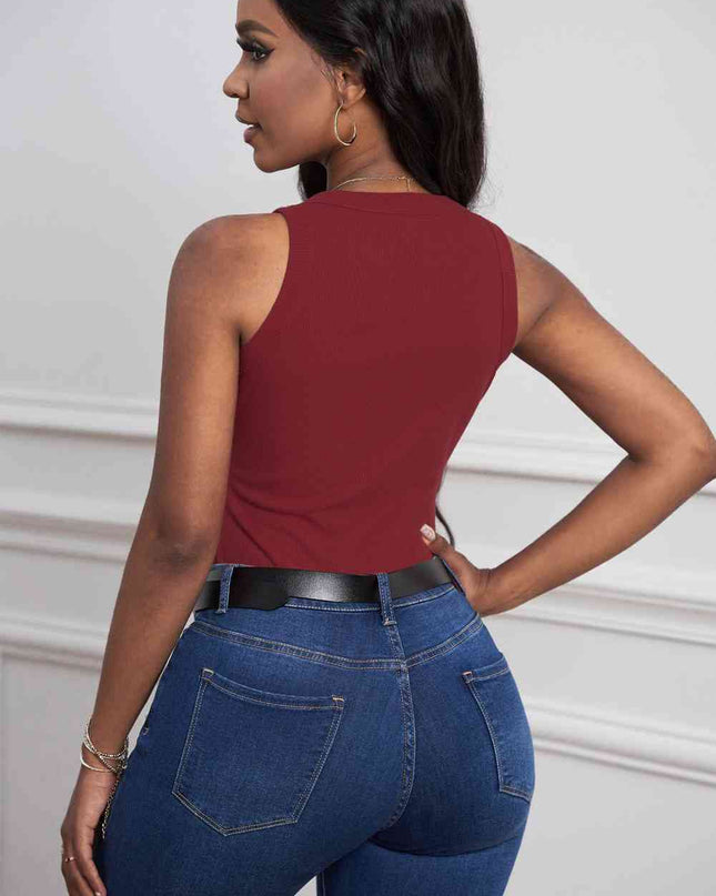 Round Neck Sleeveless Tank
