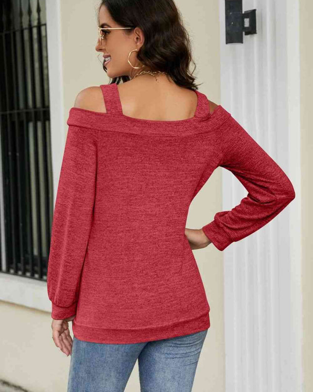 Cutout Cold-Shoulder Top
