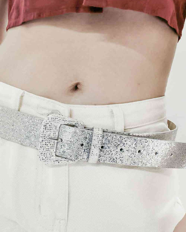 Glitter PU Leather Belt