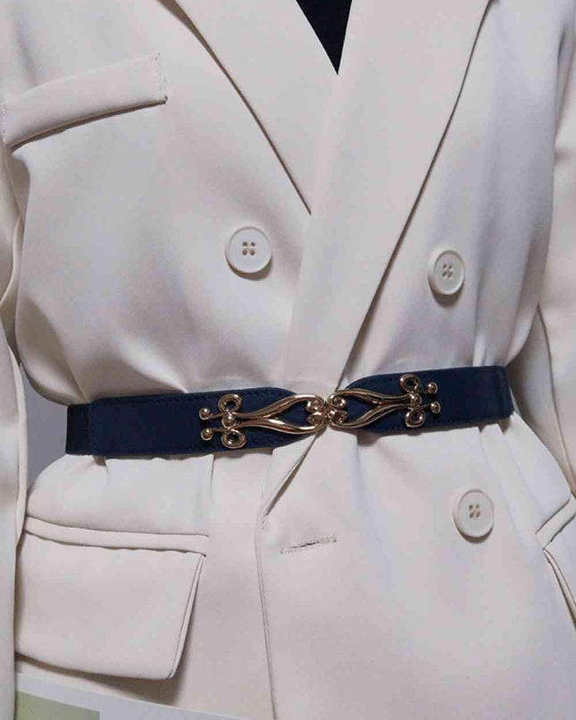 Alloy Buckle Elastic Belt