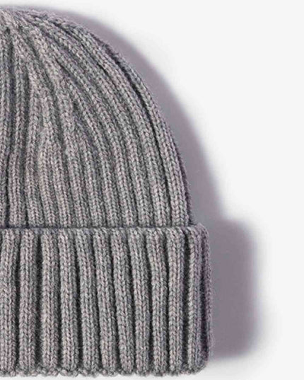 Rib-Knit Cuff Beanie