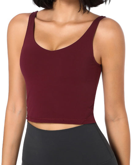 Scoop Neck Wide Strap Active Tank