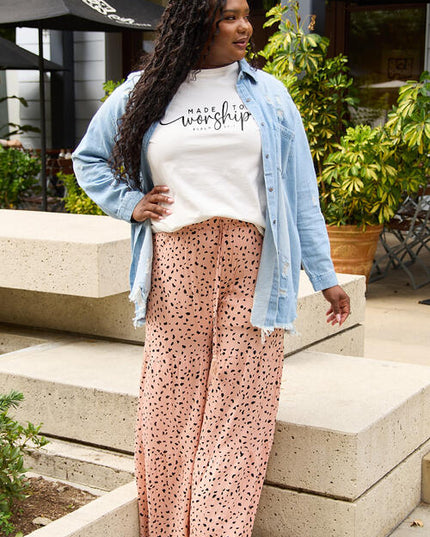 Simply Love Full Size MADE TO WORSHIP Short Sleeve T-Shirt
