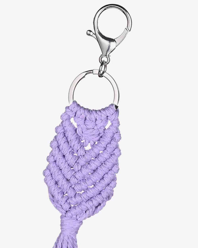 Assorted 4-Pack Handmade Fringe Keychain