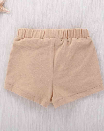 Sequin Elastic Waist Shorts