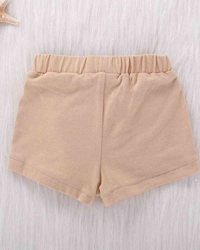 Sequin Elastic Waist Shorts