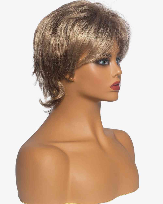 Synthetic Short Layered Wigs in Blonde 3''