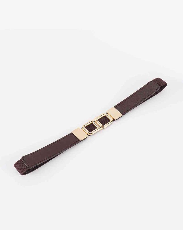 Geometric Double Buckle Elastic Belt