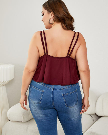 Plus Size Double-Strap Scoop Neck Cami