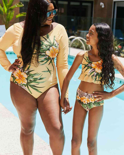 Marina West Swim Cool Down Longsleeve One-Piece Swimsuit