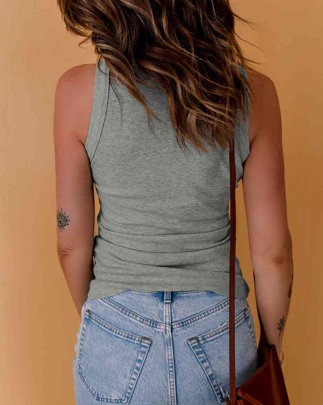 Round Neck Sleeveless Tank