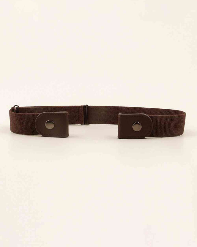 PU Elastic Snap Closure Belt