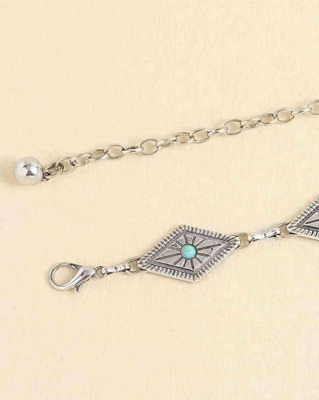 Vintage Turquoise Alloy Belt
