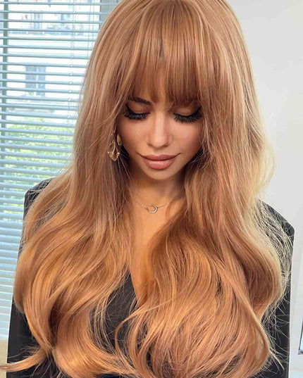 Natural Wave Full Machine Synthetic Wigs 26"
