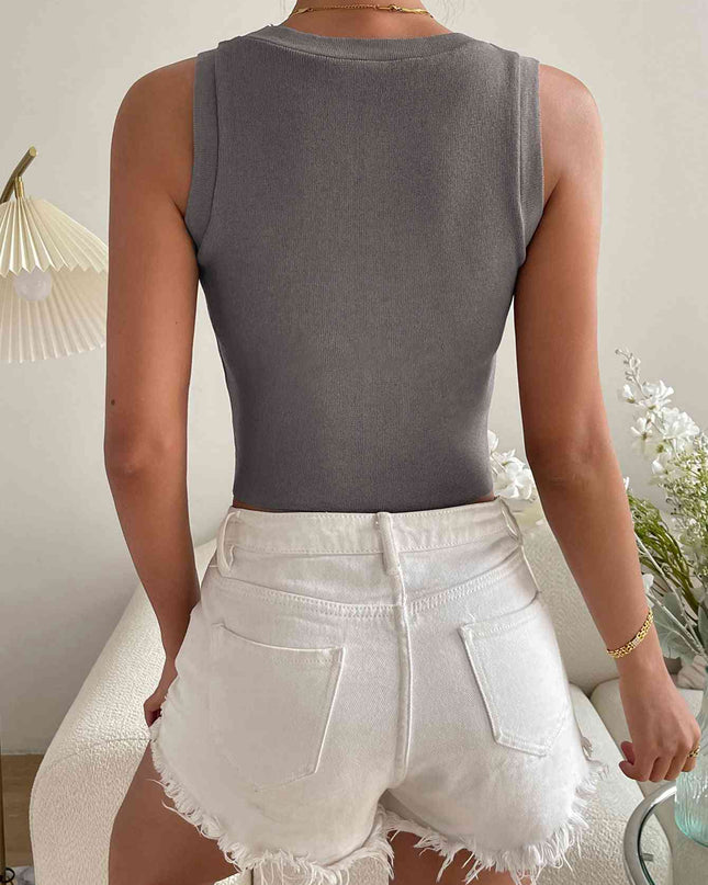 Round Neck Knit Tank