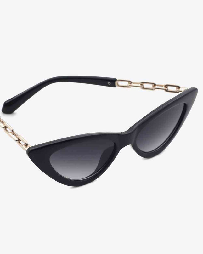 Chain Detail Cat-Eye Sunglasses