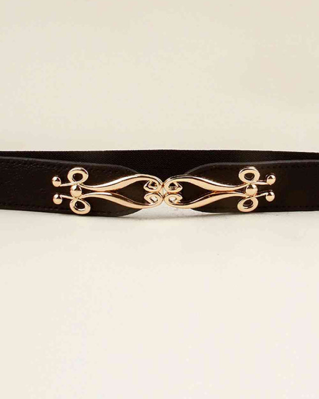 Alloy Buckle Elastic Belt
