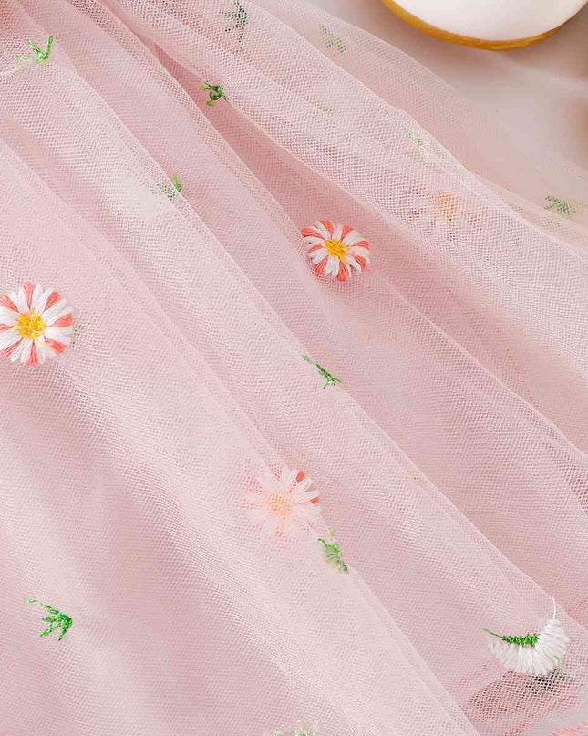 Embroidered Spaghetti Strap V-Neck Dress
