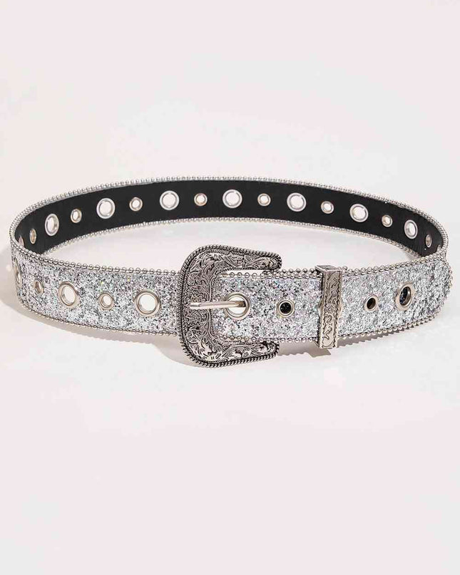 Grommet PU Leather Belt