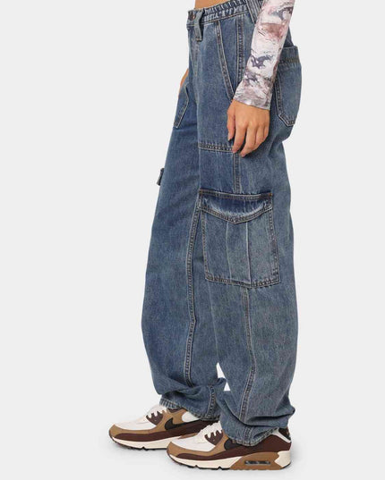 Straight Jeans with Pockets