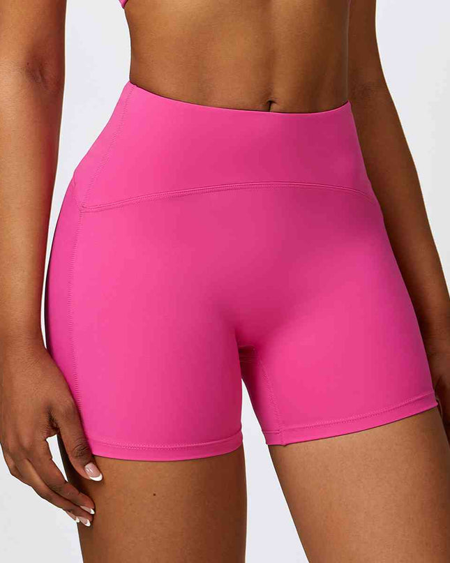 Wide Waistband Slim Fit Sports Shorts