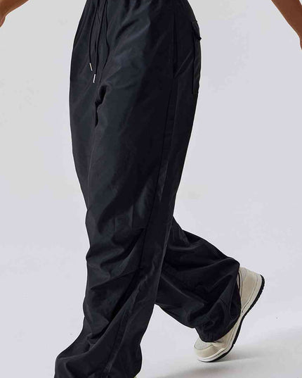 Long Loose Fit Pocketed Sports Pants