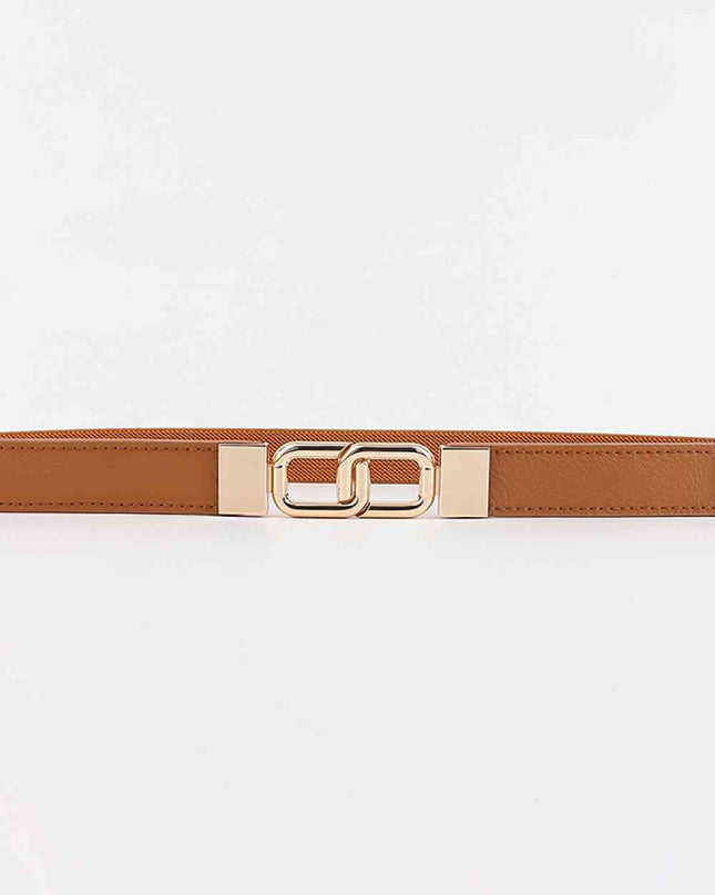 Geometric Double Buckle Elastic Belt