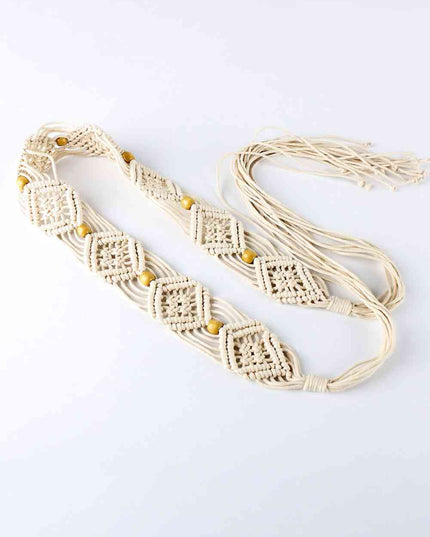 Braid Belt with Fringes