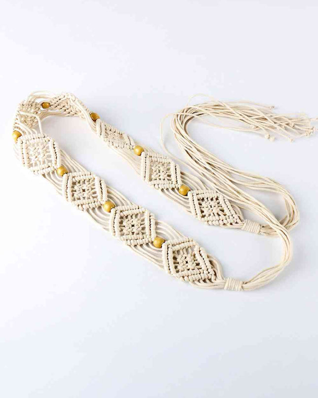 Braid Belt with Fringes