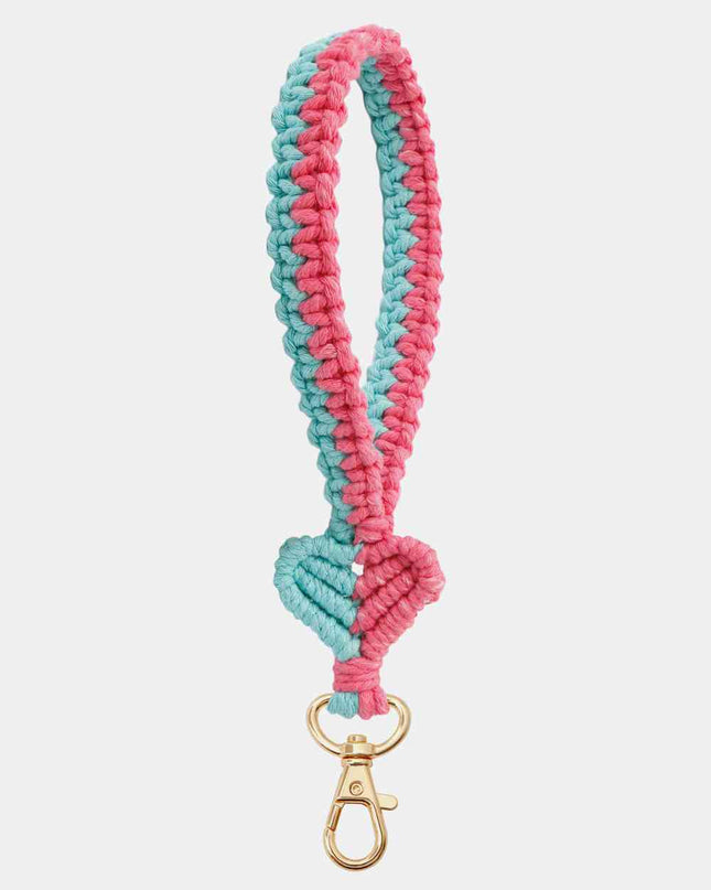 Heart Shape Macrame Key Chain