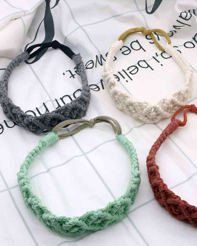 Assorted 2-Pack Macrame Flexible Headband