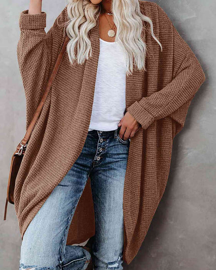 Open Front Long Sleeve Cardigan