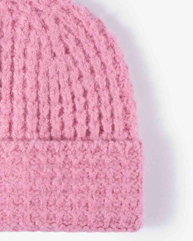 Waffle-Knit Cuff Beanie