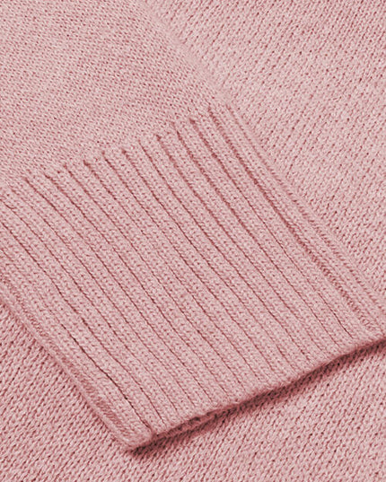 V-Neck Long Sleeve Knit Top